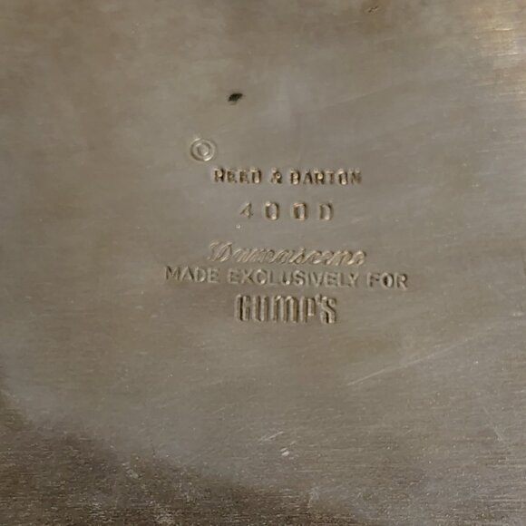 Vintage Reed & Barton Damascene Silverplate Trinket Box Gump's SF Trolley Train - Picture 12 of 12